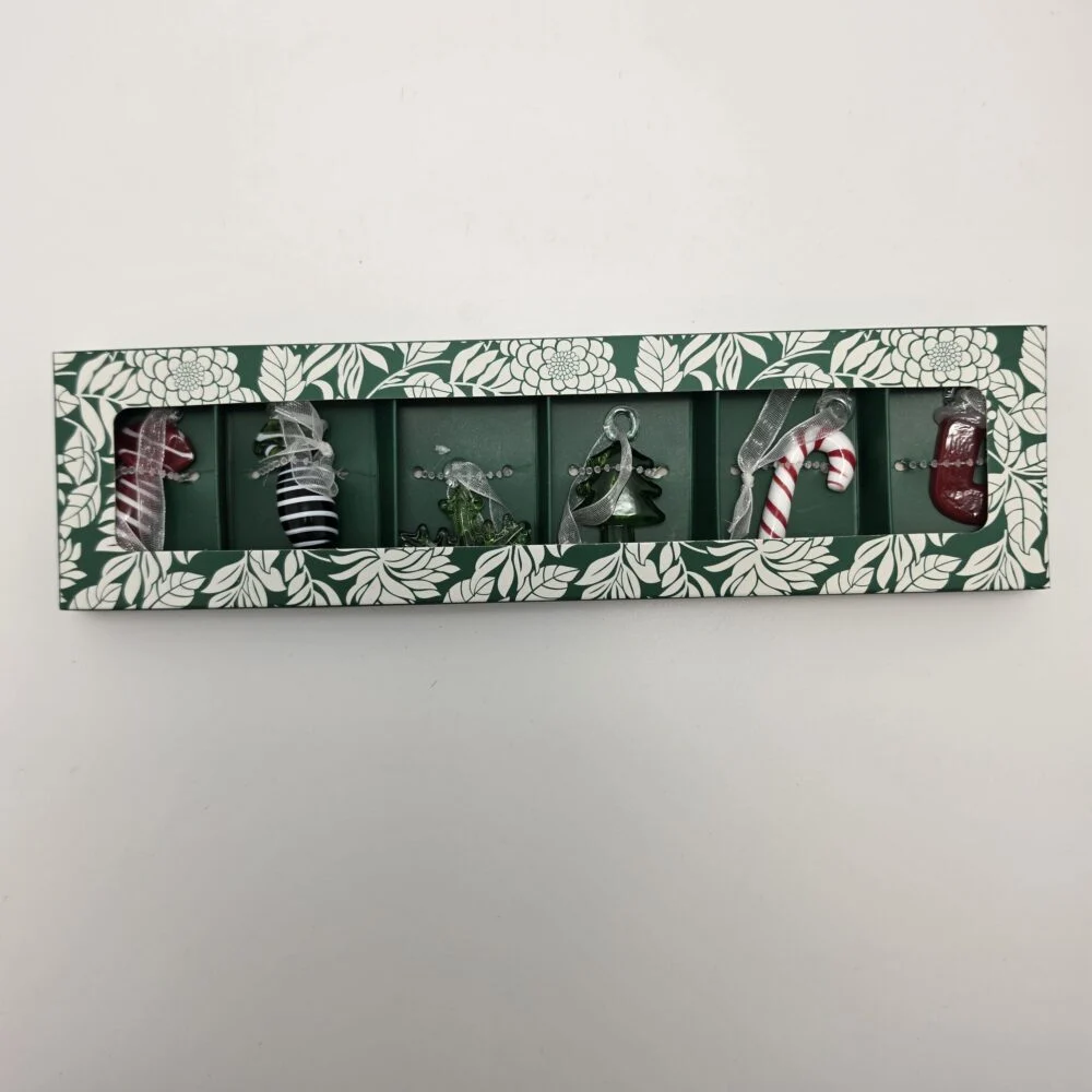 Sujets en verre de Noël